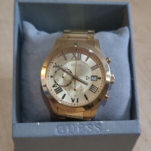Guess Gold-Tone Multifunction Watch